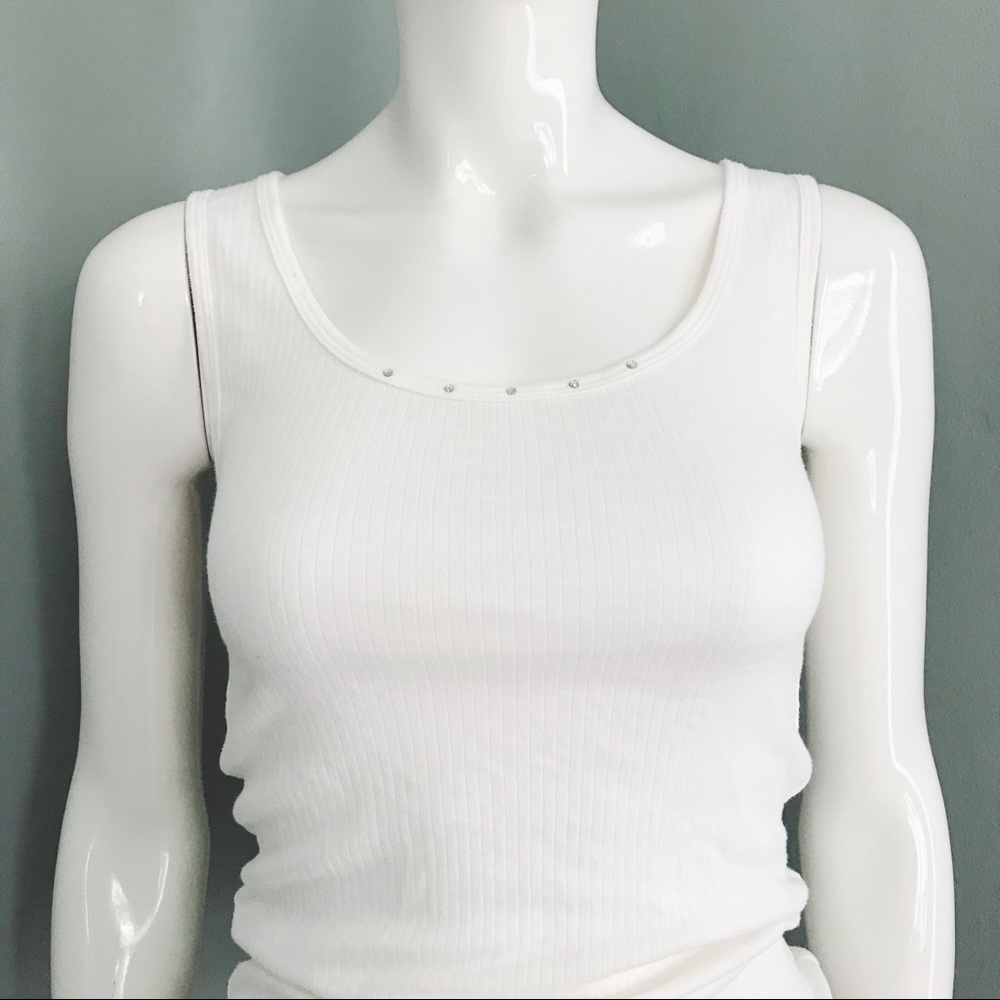 Y2K Ribbed Graphic Tank Top | Size S - Picture 4 of 8